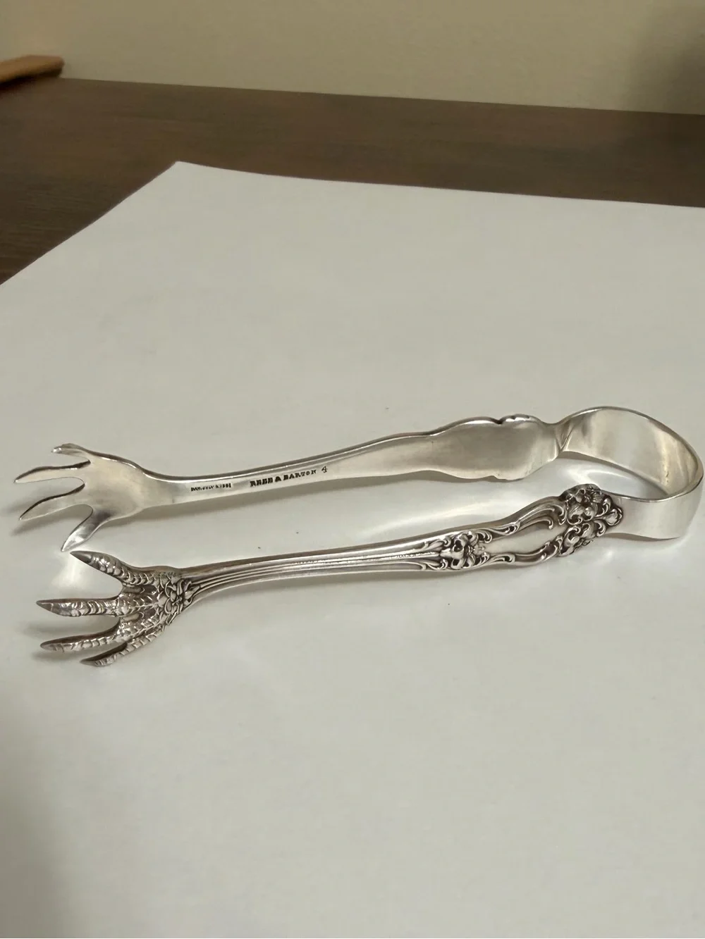 Reed & Barton Silver Sugar Tongs